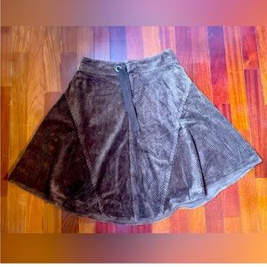 Diesel Corduroy A-Line Skirt Tie Waist